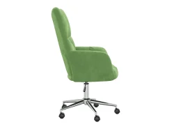 Silla de relajación de terciopelo verde claro