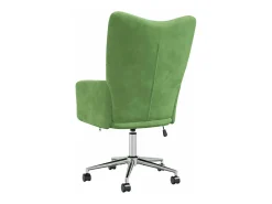 Silla de relajación de terciopelo verde claro