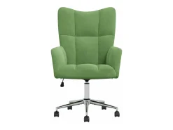 Silla de relajación de terciopelo verde claro