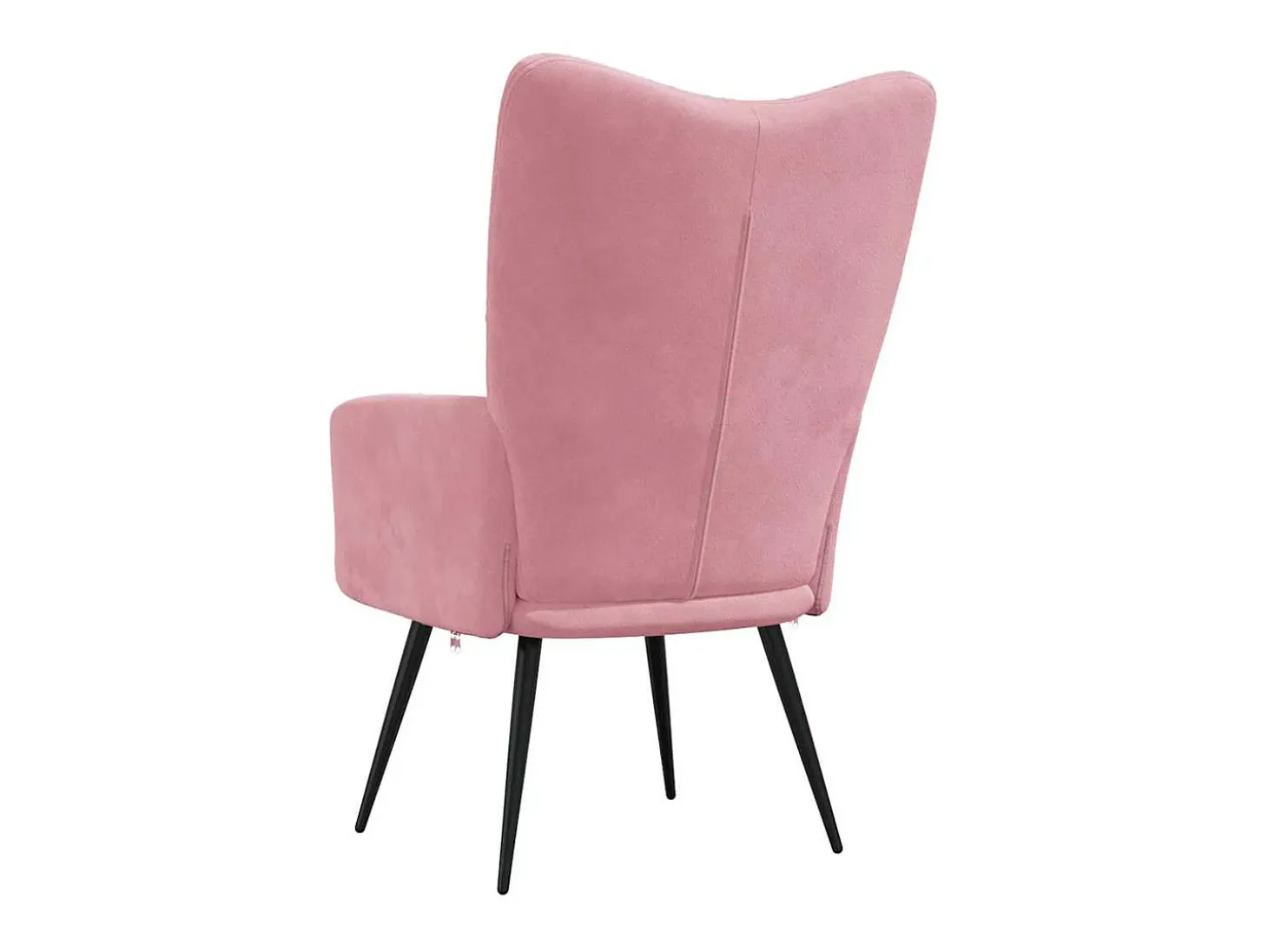 Silla de relajación de terciopelo rosa