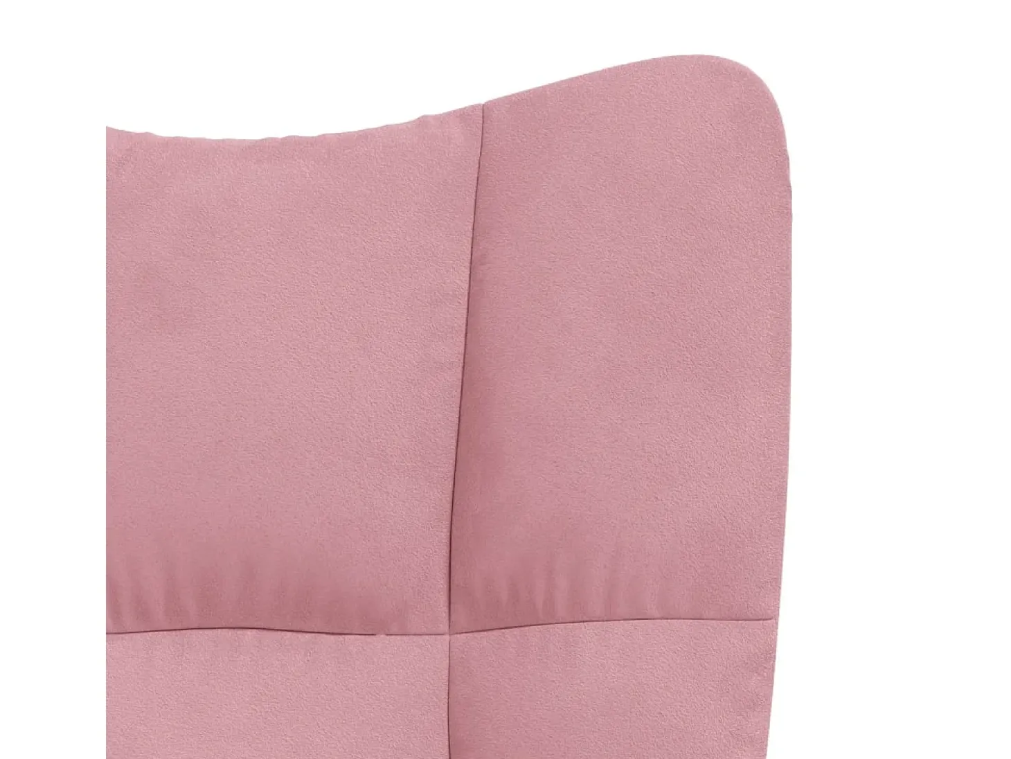 Silla de relajación de terciopelo rosa
