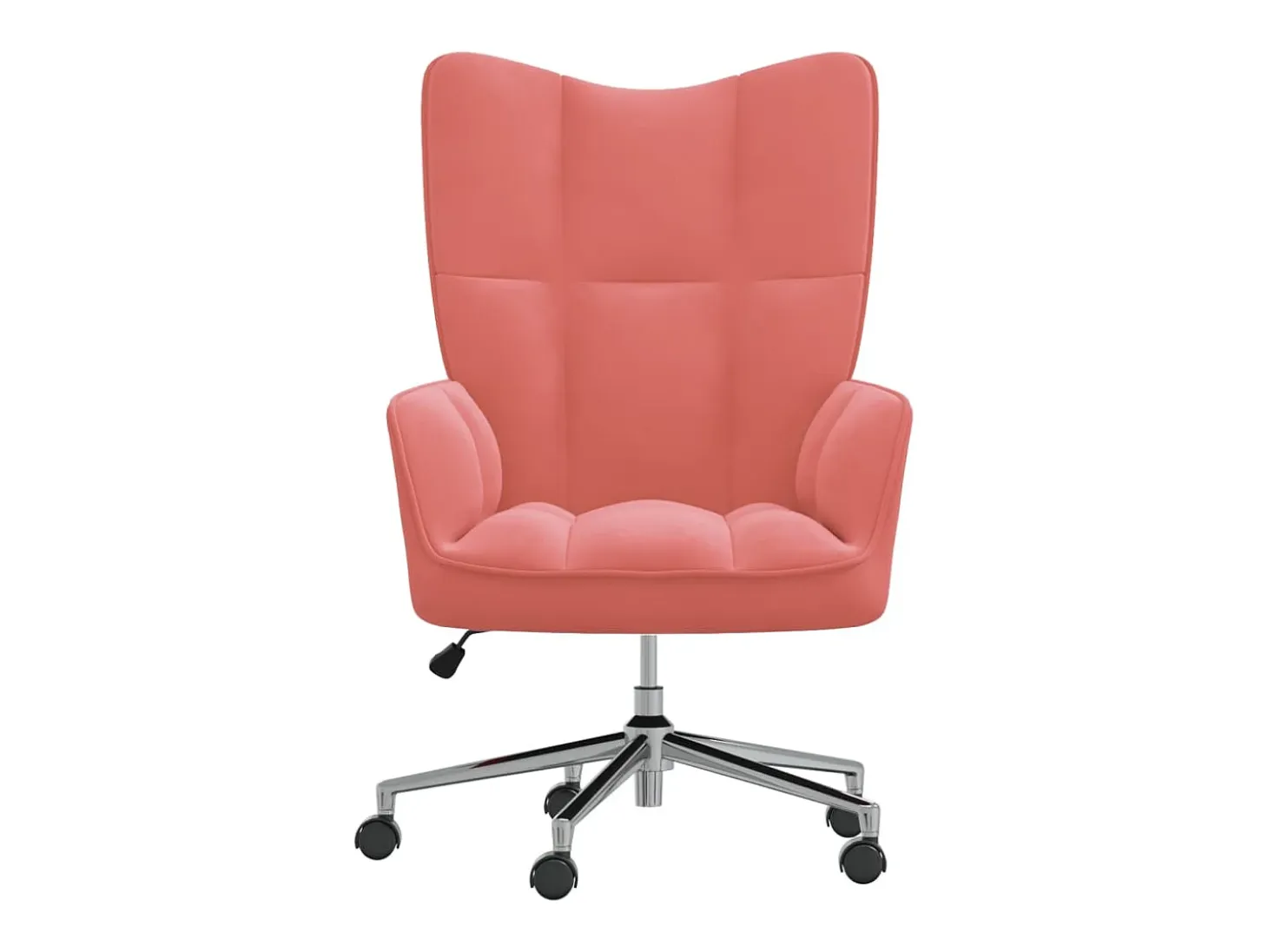 Silla de relajación de terciopelo rosa