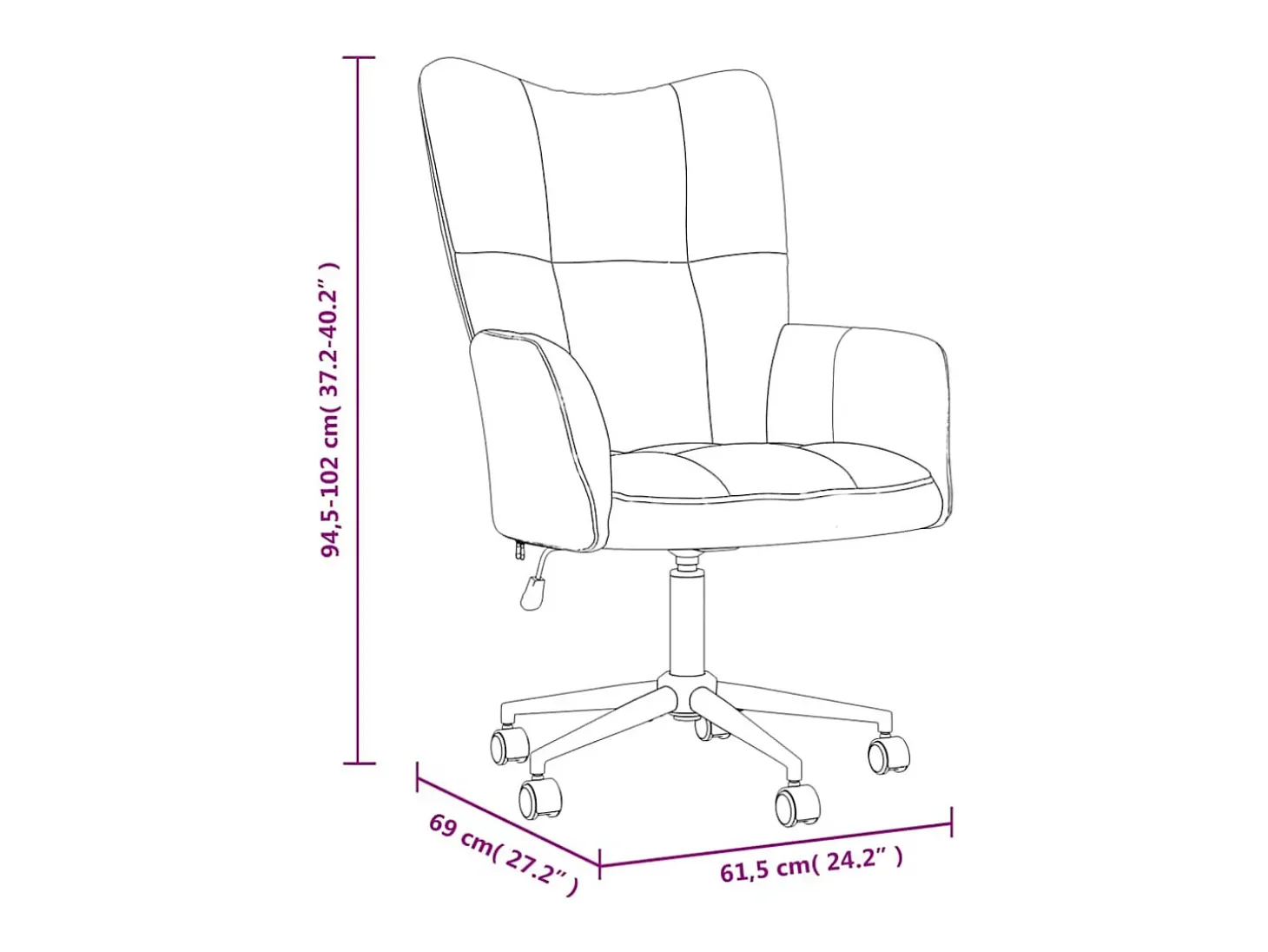Silla de relajación de terciopelo rosa