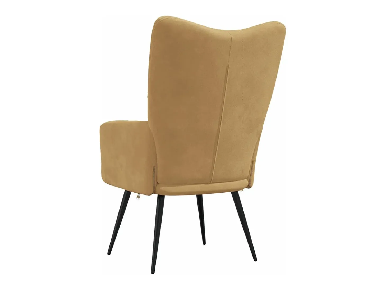 Silla de relajación de terciopelo marrón