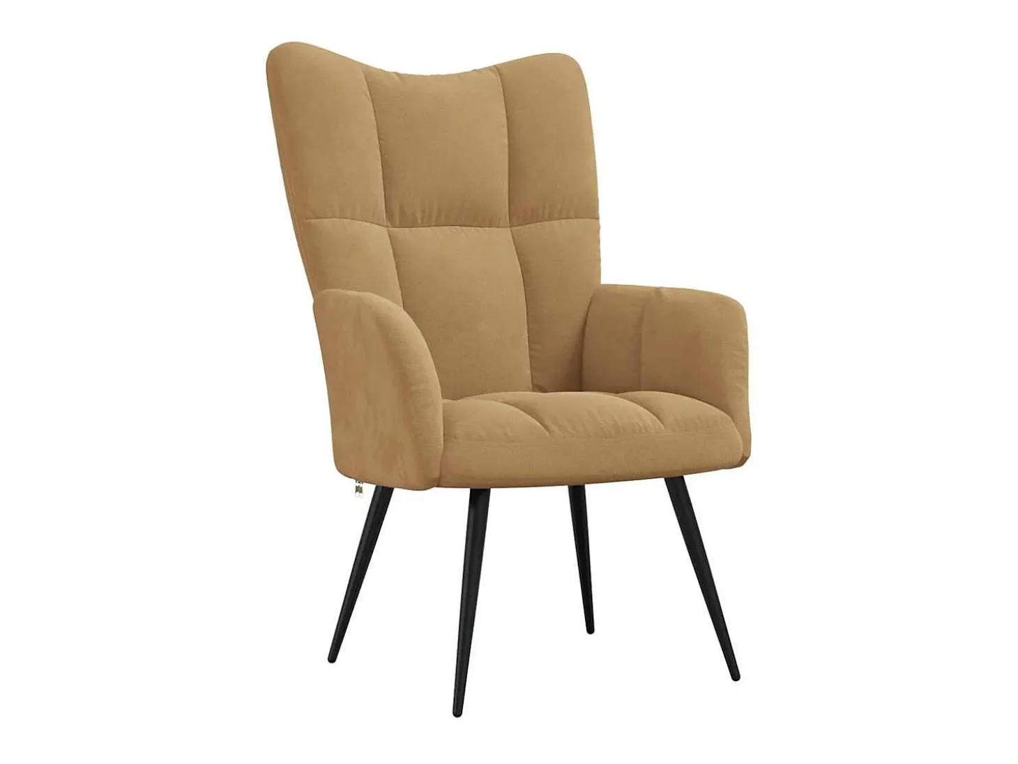 Silla de relajación de terciopelo marrón