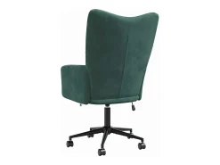 Silla de relajación de terciopelo verde oscuro