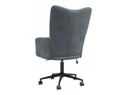 Silla de relajación de terciopelo gris oscuro