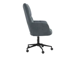 Silla de relajación de terciopelo gris oscuro