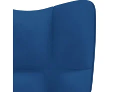 Silla de relajación de terciopelo azul