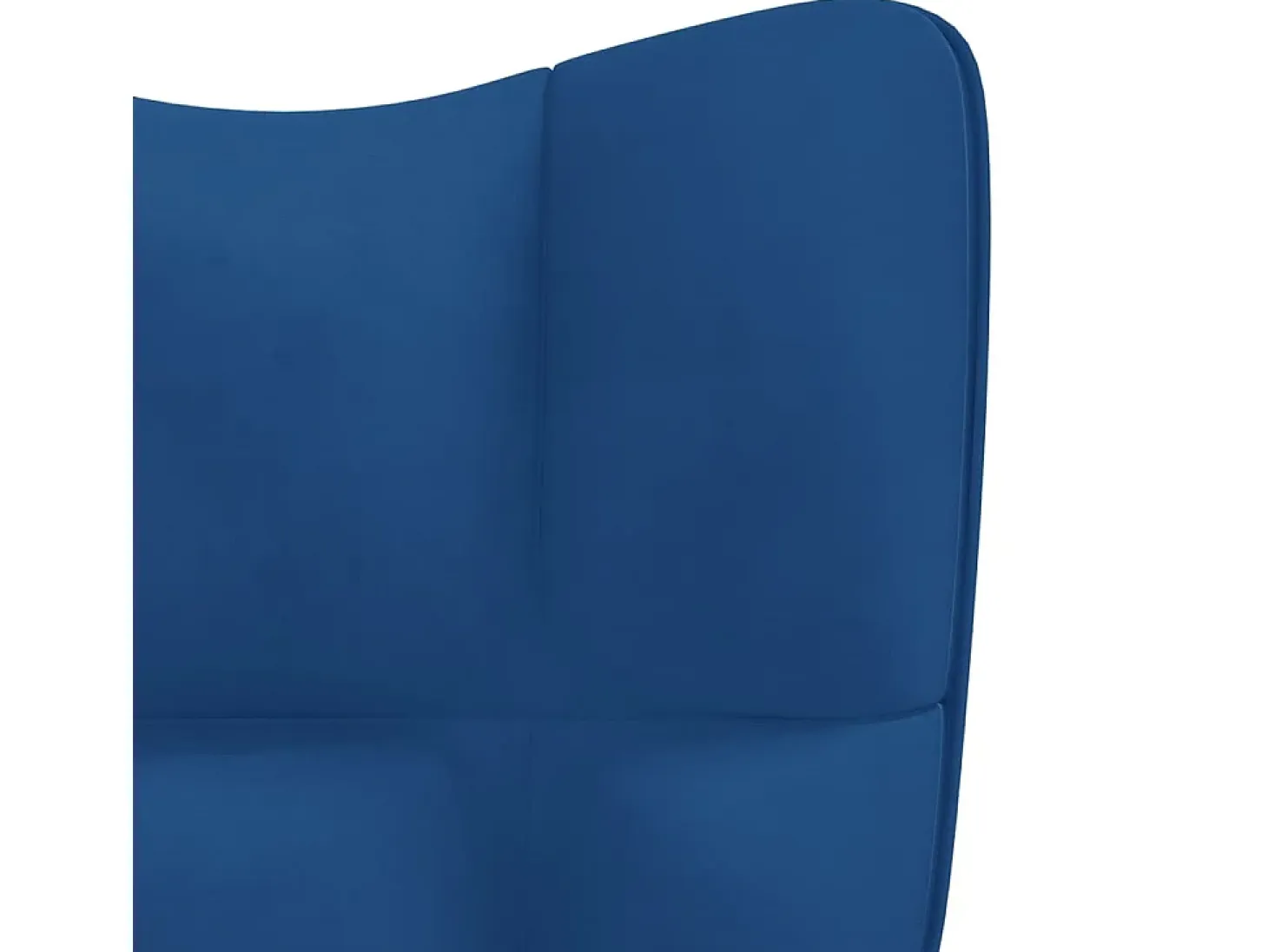 Silla de relajación de terciopelo azul