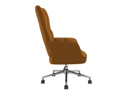 Silla de relajación de terciopelo marrón