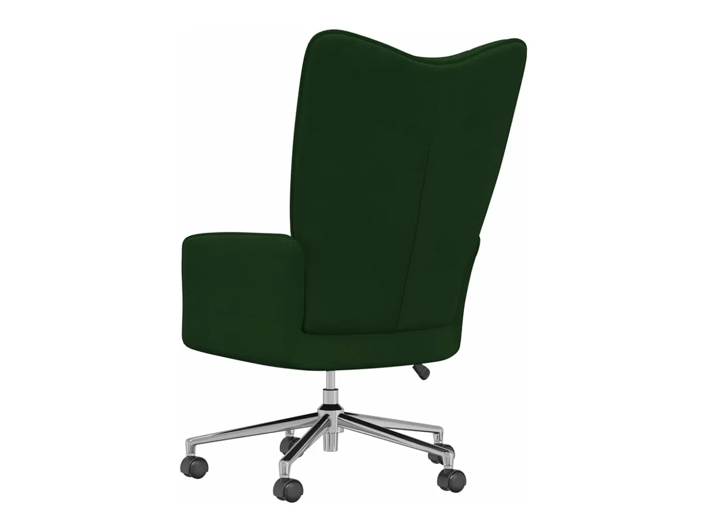Silla de relajación de terciopelo verde oscuro