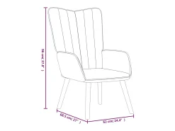 Silla de relajación de terciopelo verde oscuro