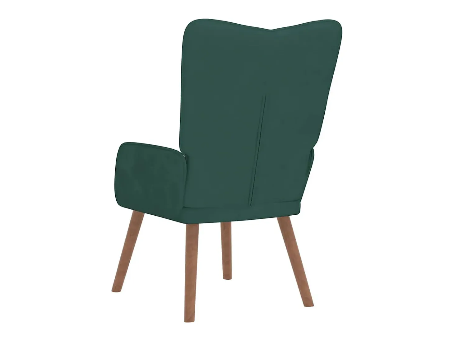 Silla de relajación de terciopelo verde oscuro