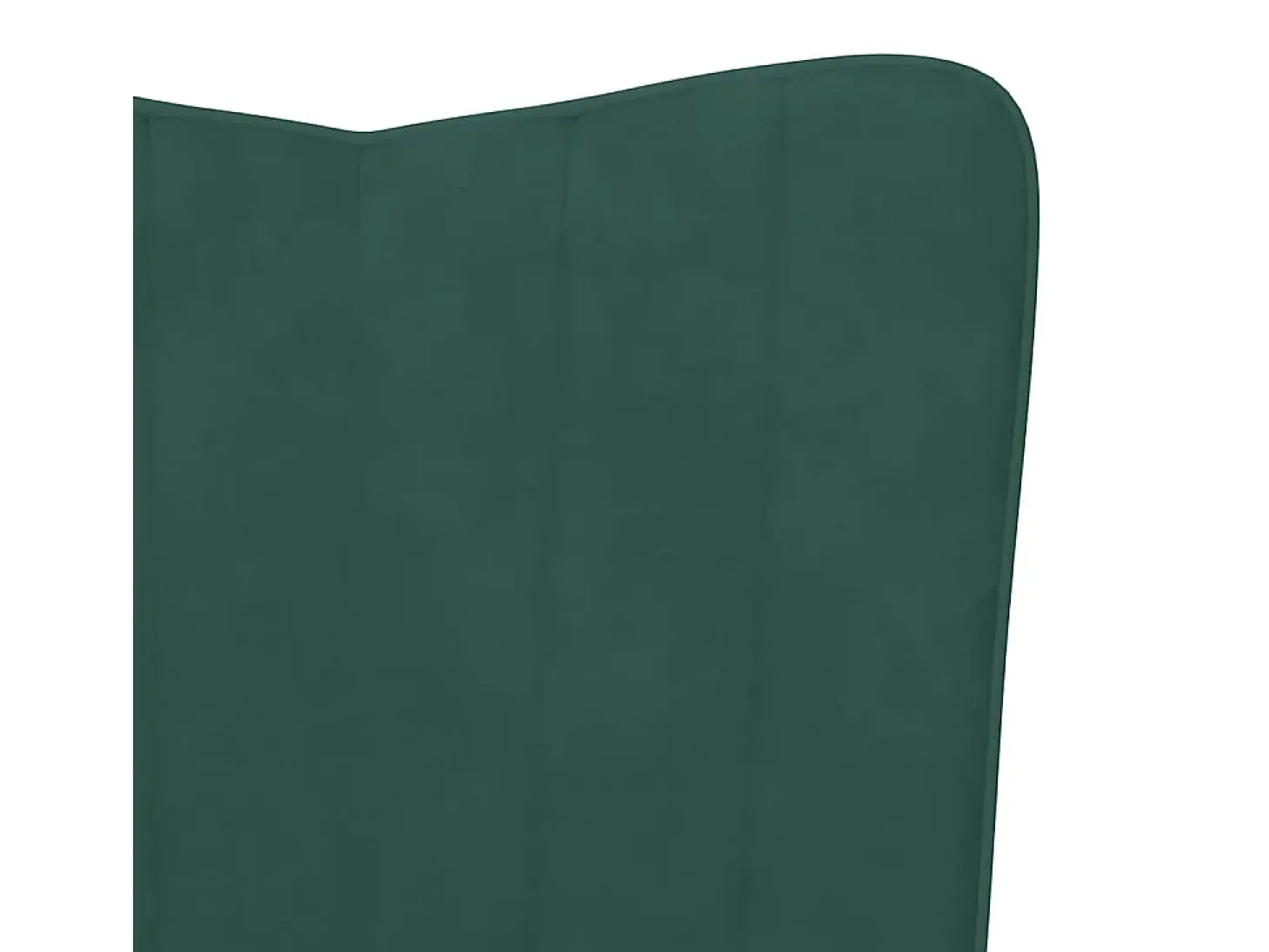 Silla de relajación de terciopelo verde oscuro