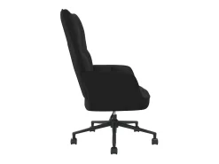 Silla de relajación de terciopelo negro