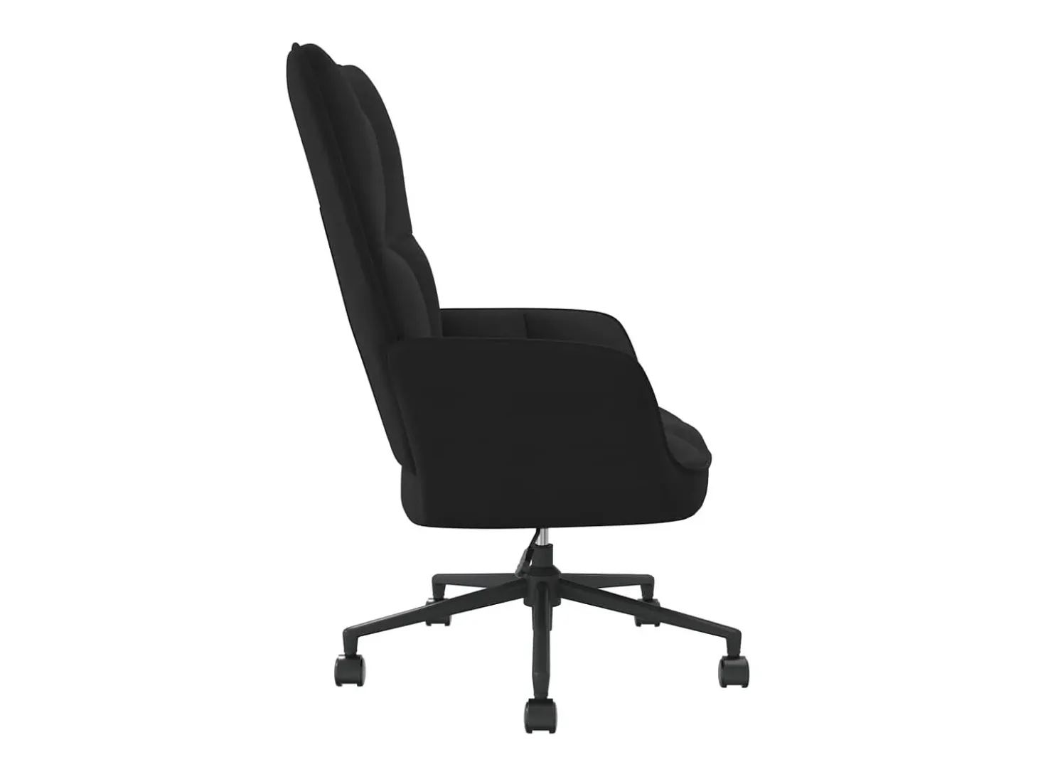 Silla de relajación de terciopelo negro