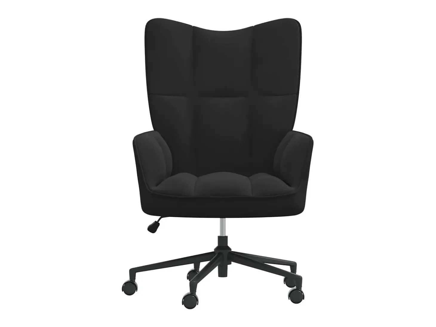 Silla de relajación de terciopelo negro