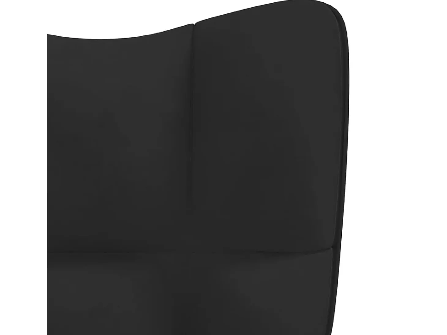 Silla de relajación de terciopelo negro