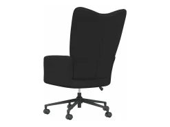 Silla de relajación de terciopelo negro