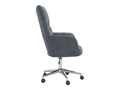 Silla de relajación de terciopelo gris oscuro