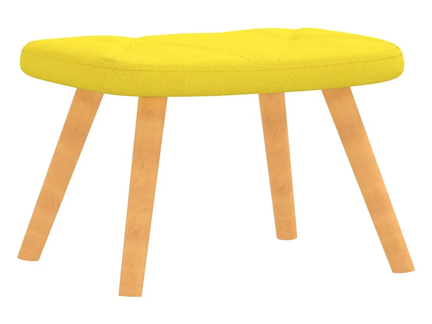Silla de relajación taburete tela amarillo