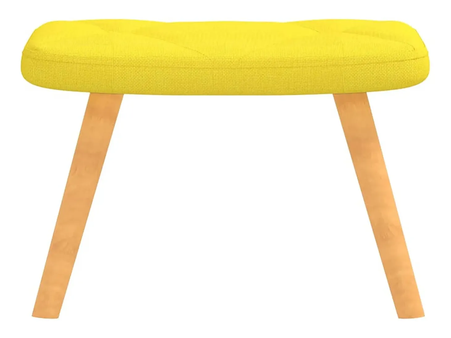 Silla de relajación taburete tela amarillo