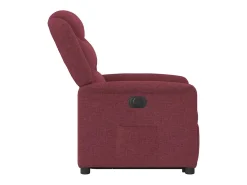 Silla de relax | Sillón eléctrico reclinable elevable de tela rojo tinto SHL7947