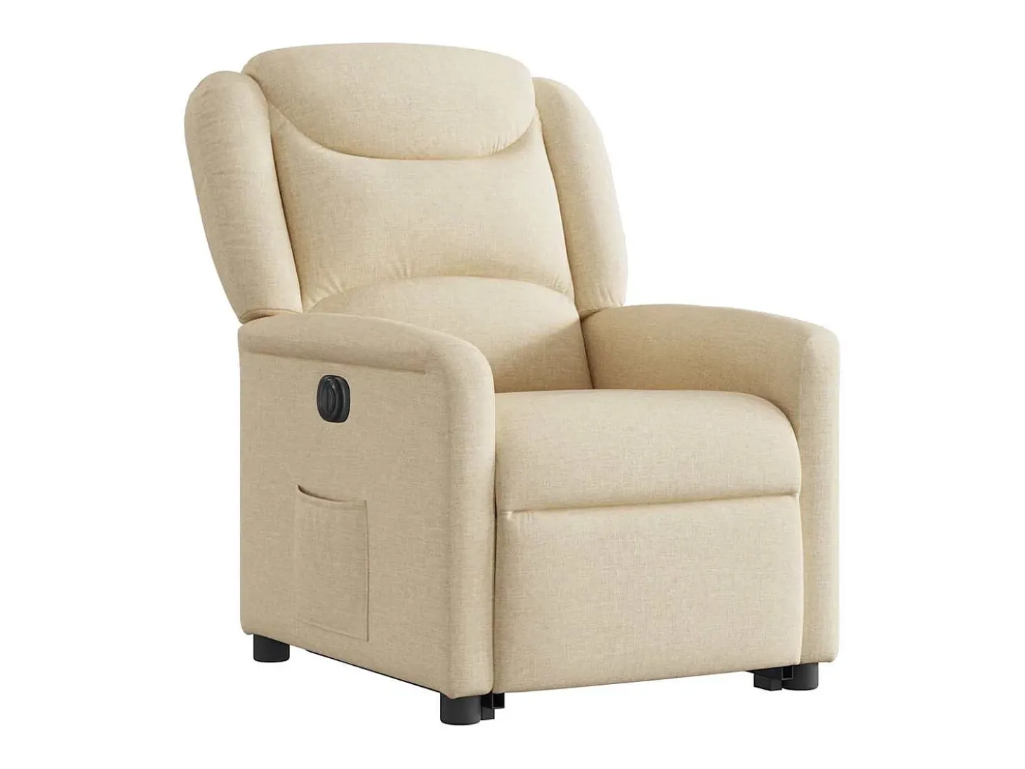 Silla de relax | Sillón eléctrico reclinable elevable de tela color crema SHL2366
