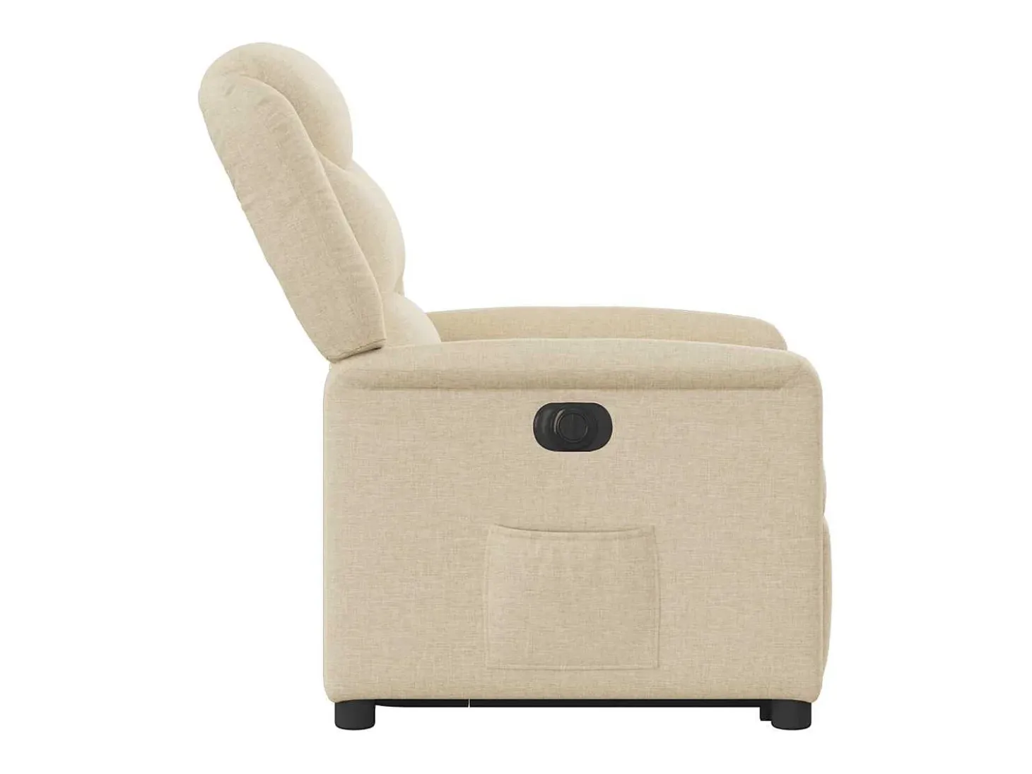 Silla de relax | Sillón eléctrico reclinable elevable de tela color crema SHL2366