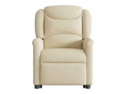 Silla de relax | Sillón eléctrico reclinable elevable de tela color crema SHL2366