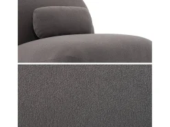 Silla giratoria 360° borreguito texturizada gris