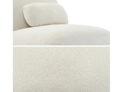 Silla giratoria 360° borreguito texturizada crema