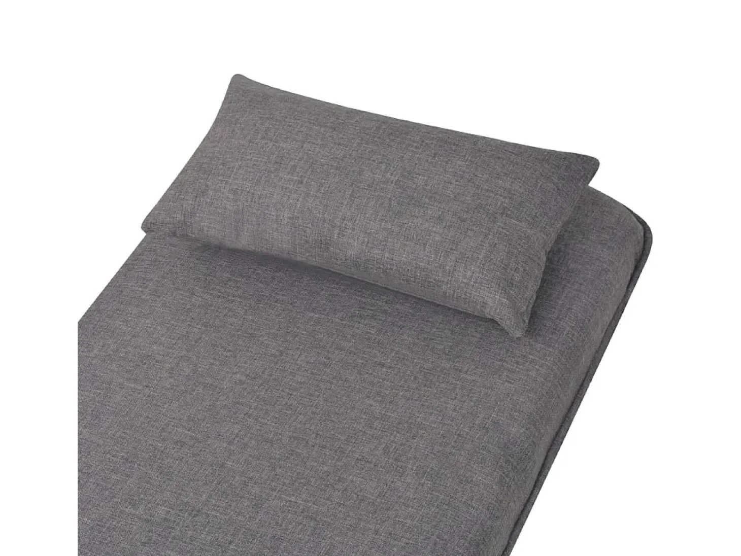 Silla giratoria y sofá cama tela gris oscuro