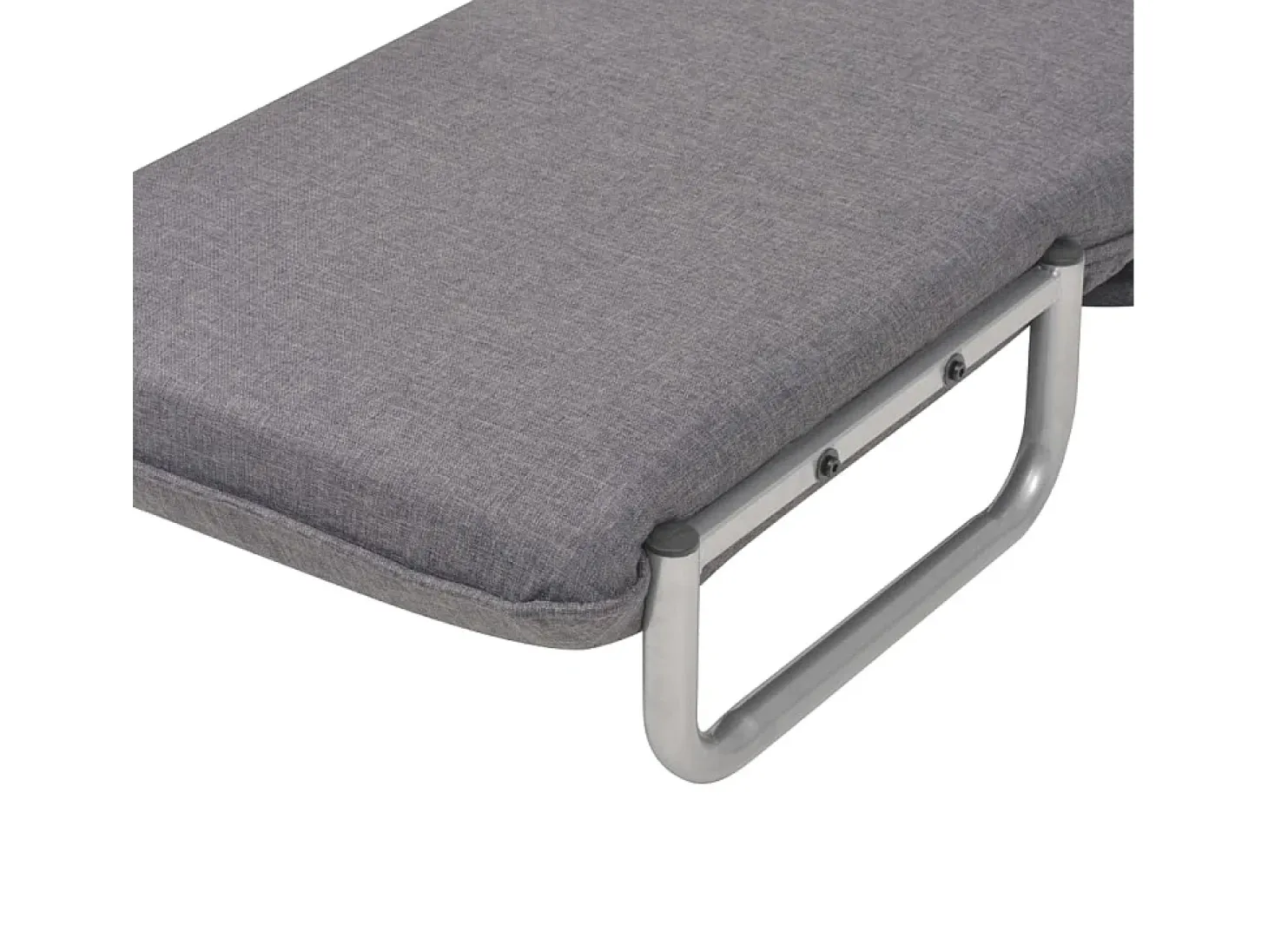 Silla giratoria y sofá cama tela gris oscuro