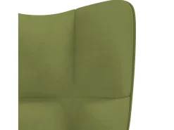 Silla mecedora de terciopelo verde claro ES66122