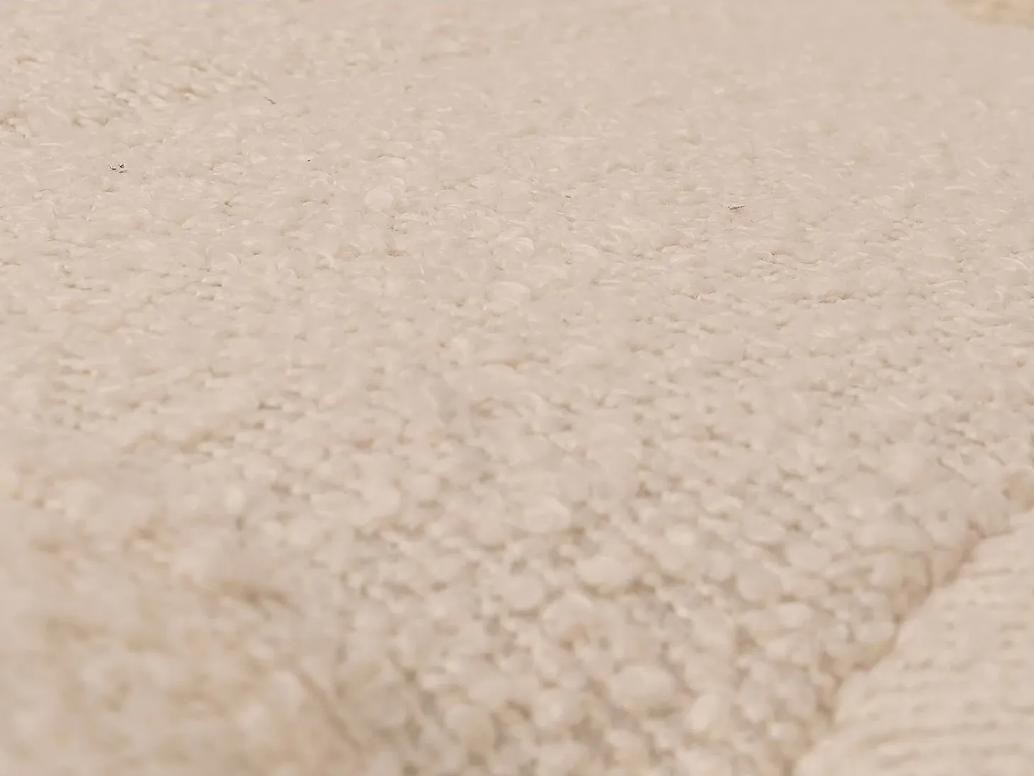 Silla mecedora MCW-K10, crema, estructura con acabado imitación nogal
