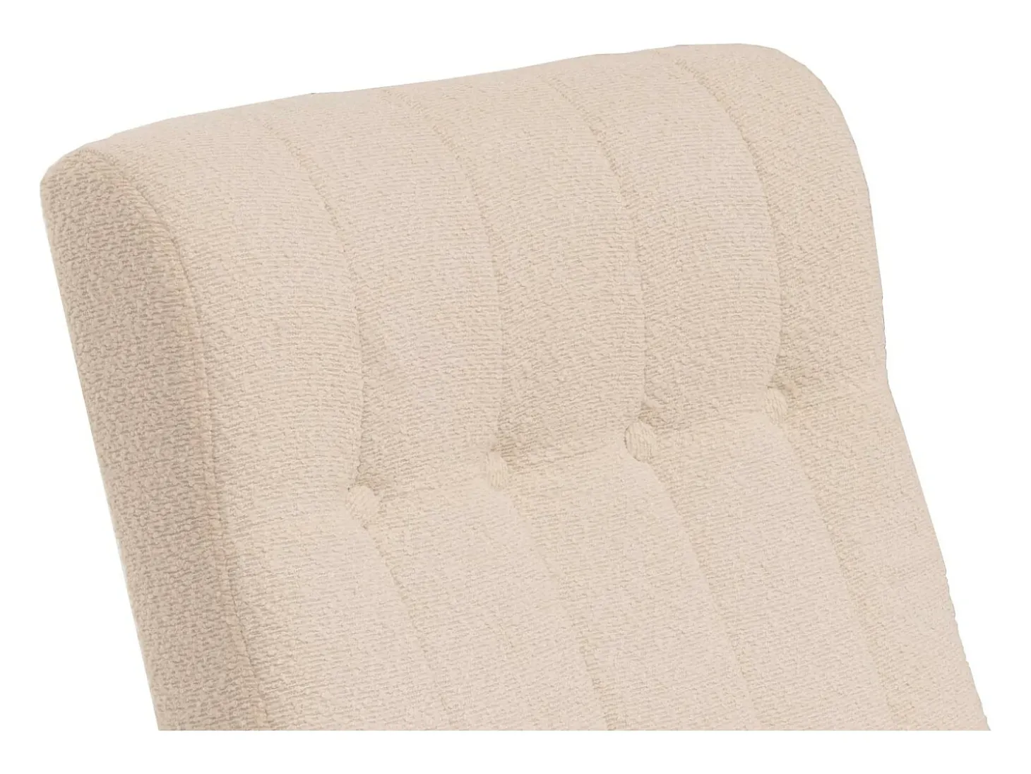 Silla mecedora MCW-K10, crema, estructura con acabado imitación nogal