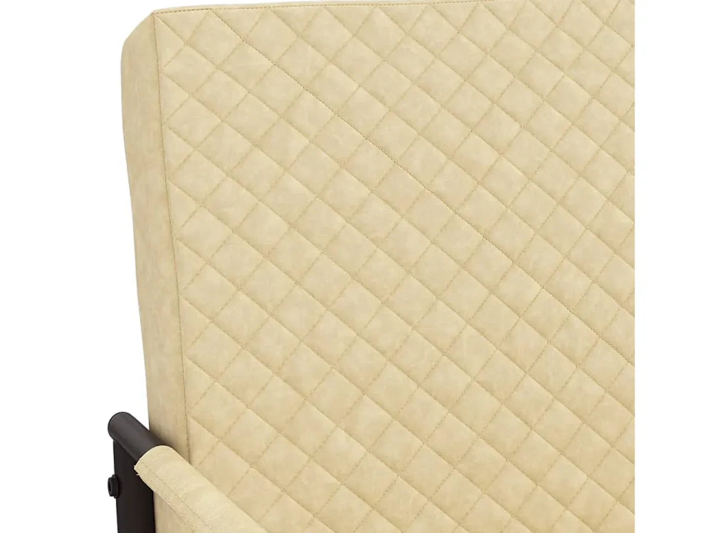 Silla voladiza cuero sintético crema