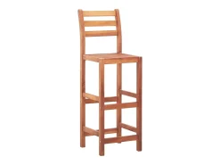 Sillas de cocina 4 unidades madera maciza de acacia