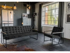 Sillón - Negro terciopelo - ARLY