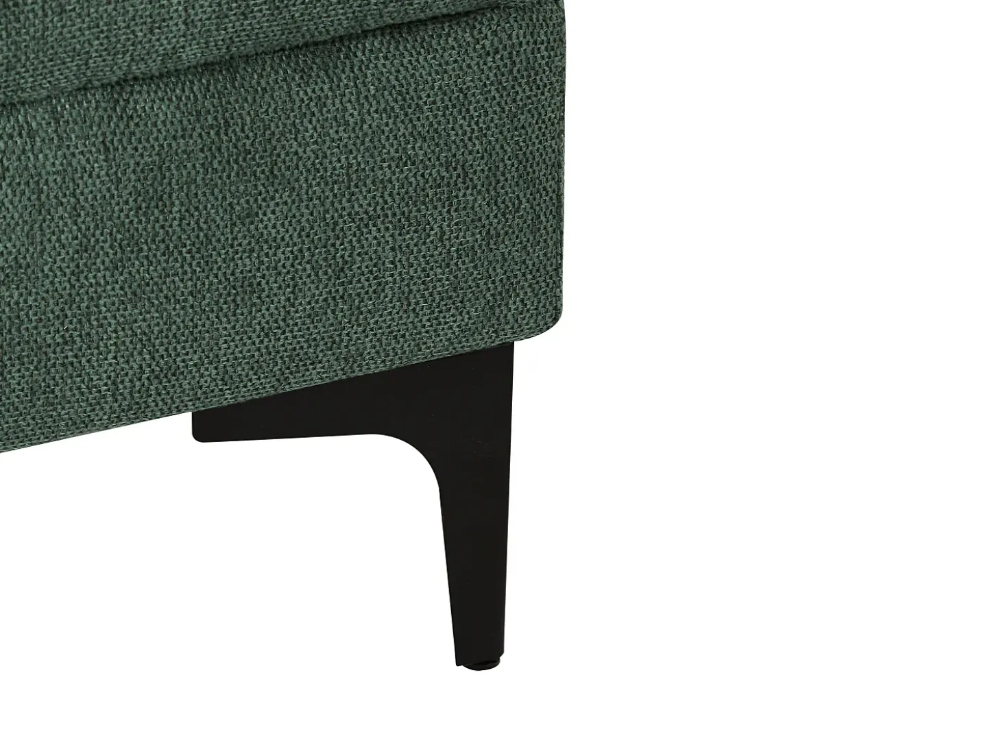 Sillón 1 plaza en tela texturizada de color verde JAMOLO
