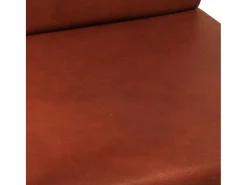 Sillón | Silla de cuero auténtico marrón SHL3164