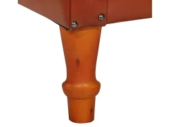 Sillón | Silla de cuero de cabra auténtico marrón SHL9098