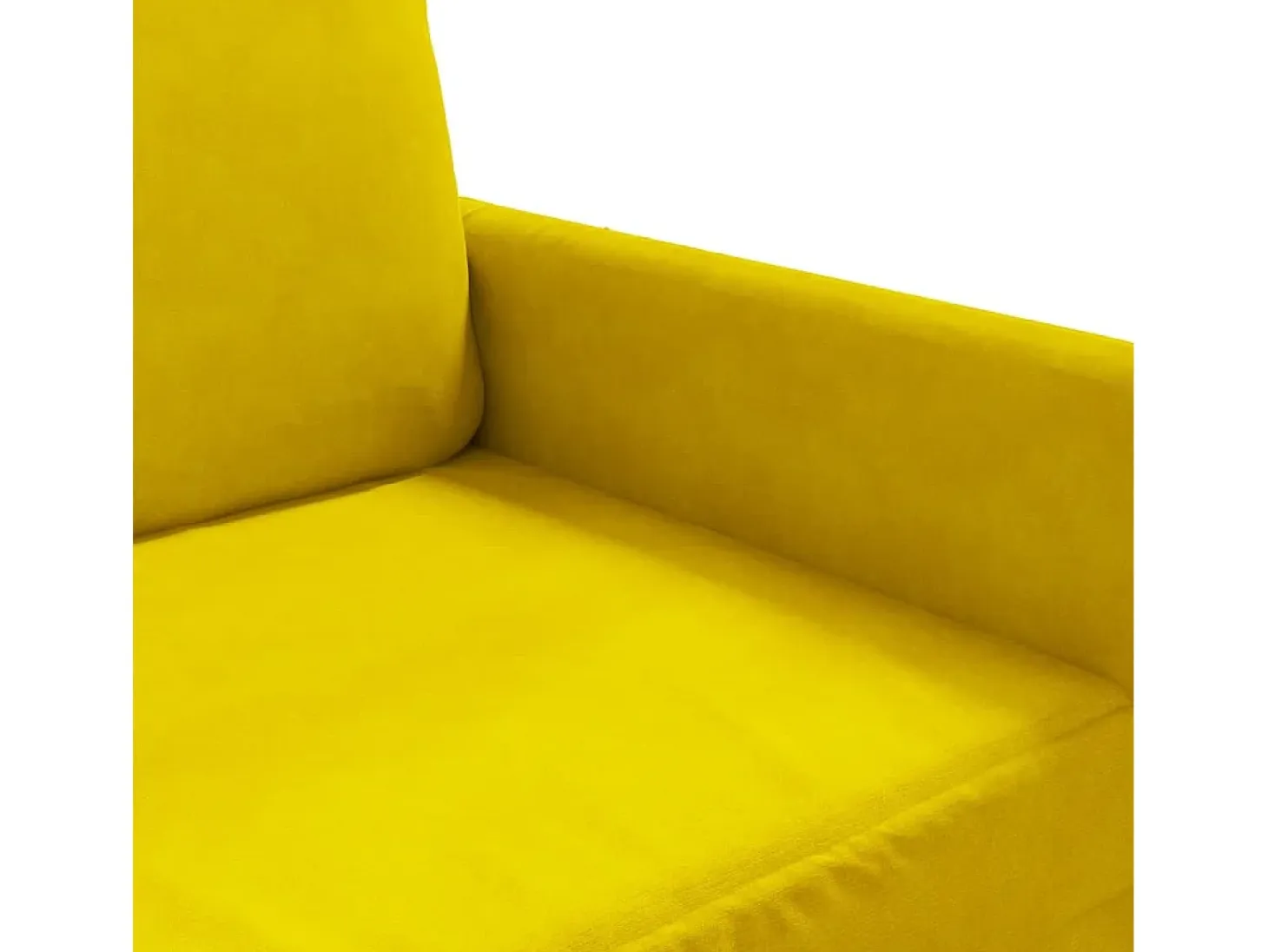 Sillón Amarillo 60 cm Terciopelo