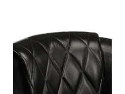 Sillón butaca de cuero auténtico negro