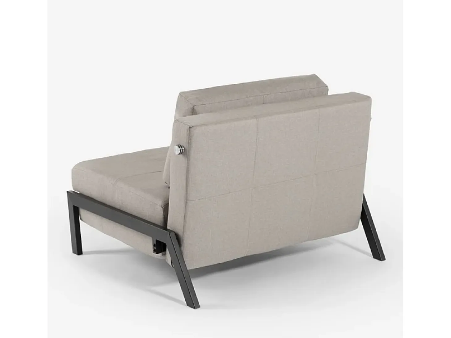 Sillón cama de tela plegable para salón o despacho Selene - Gris