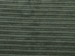Sillón cama de terciopelo de canalé verde oscuro PALULA