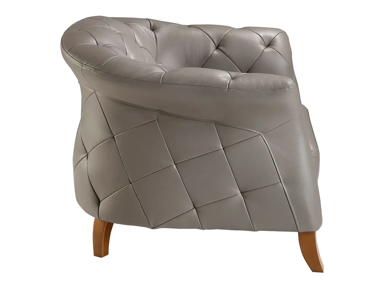 Sillón Chester piel gris 5132 ANGEL CERDA