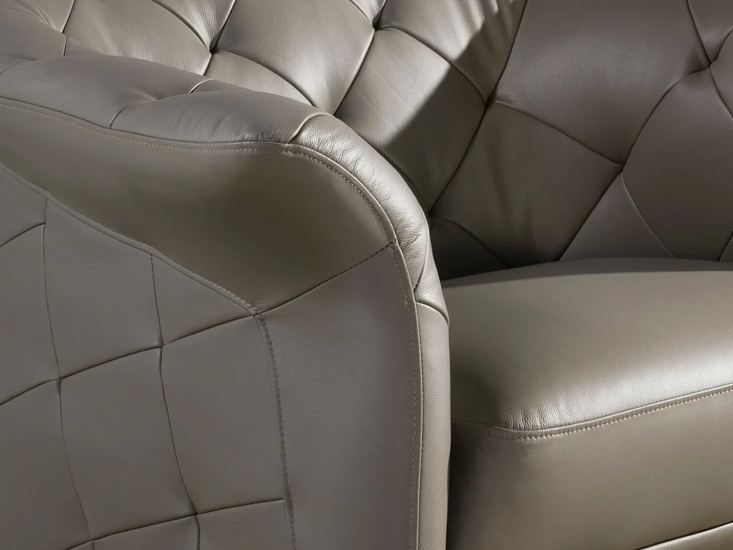 Sillón Chester piel gris 5132 ANGEL CERDA